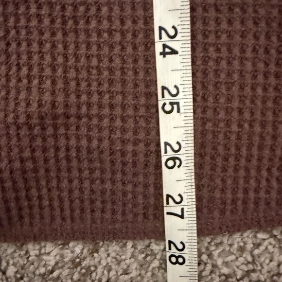 Waffle-Knit Henley Top Henley Sweater Old Navy Peppercorn Color 4X - Picture 5 of 7